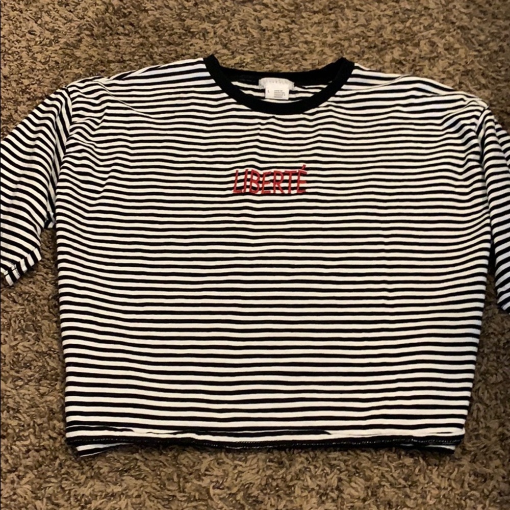 Striped crop top